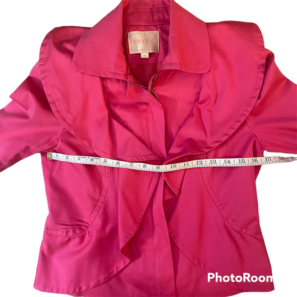 Pink Jacket Size Small Cropped Zip - Picture 4 of 13